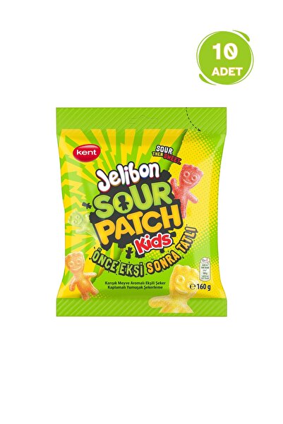 Jelibon Sour Patch Kids Karışık Meyve Aromalı Şekerleme 160g - 10 Adet
