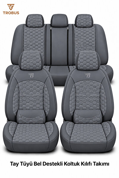 TROBUS Ford C-Max 2011-2018 2+1 Arka Sırt Oturak Uyumlu Altay Serisi Füme Kol...