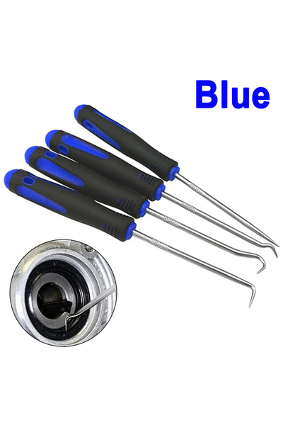 Choice 4PCS 165mm Blue Car Oil Seal Screwdriver Set Hose Removal Hook Set O-R...