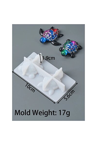 Choice tortoise 3D Sea Turtle Keychain Silicone Mold DIY Ocean Theme Animal O...