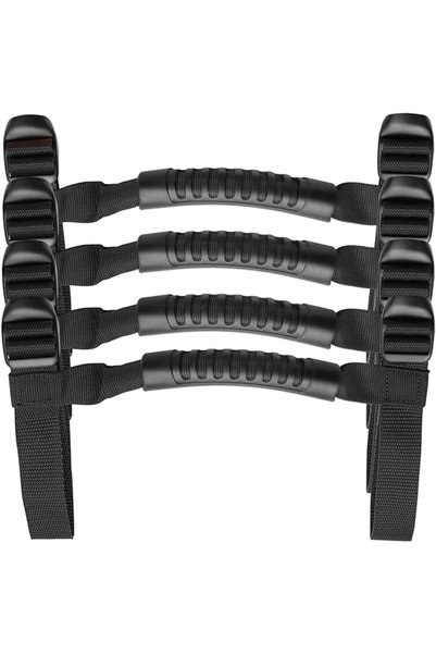 choice2 Black 4x Roll Bar Grab Handles Grip Handle Fits For 1995-2021 Jeep Wr...
