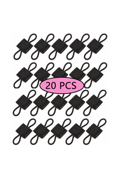 Choice12 BK-20P 10pcs MOLLE Elastic Nylon Webbing Ribbon Buckle Outdoor Hikin...