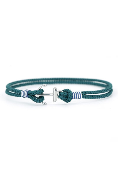 Choice peacock blue Stylish Men Anchor Bracelet Stainless Steel Selected High...