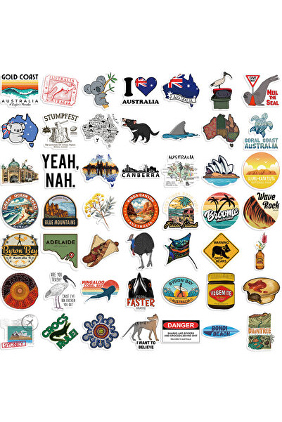 Choice 50PCS 50PCS Australia City Landscape Stickers Decal DIY Phone Laptop G...