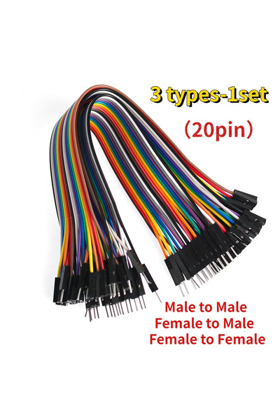 Choice3 1Set-3 types 20Pin 30cm Jumper Wire Dupont Line Male To Male/Female T...