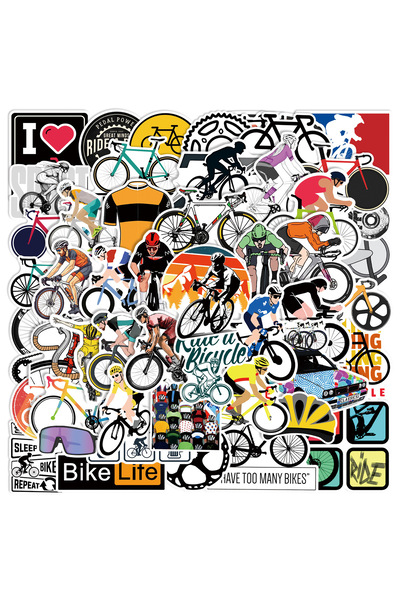 Choice Multicolor 50Pcs Cool Mountain Bike Stickers Outdoor MTB Bicycle DIY S...