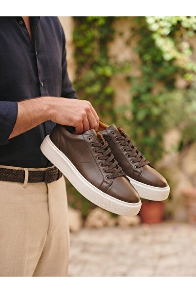 SWORD Genuine Leather Elastic Men's Sneakers - Casual Shoes Sneakers