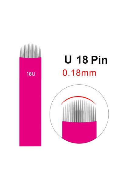 Choice10 10PCS U18 10/50/100pcs Pink Nano Blades Thin 0.18mm Microblading Fle...