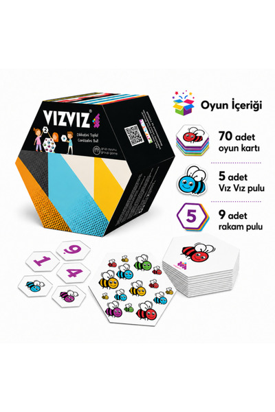 Generic Brand Buzz Buzz Attention and Intelligence Game for Ages 4, 2-8 Players