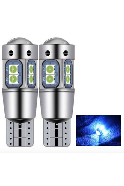 Choice8 2 Pcs Crystal Blue 2Pcs Super Brigh T10 W5W 168 192 Led Tail Light Wh...