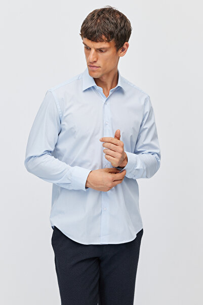 PAULMARK Men's Classic Collar Plain Shirt