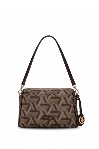 U.S. Polo Assn. Coffee-Brown Women's Shoulder Bag Us26514
