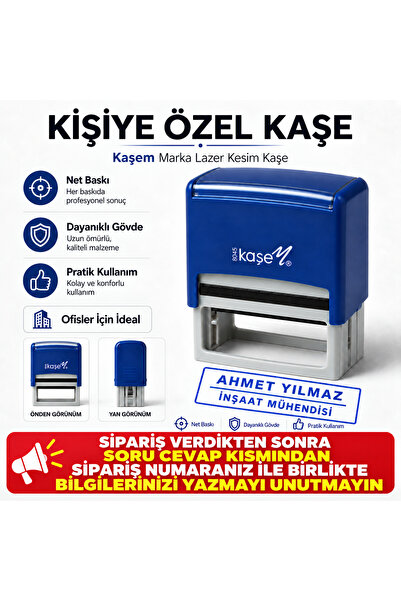 Kaşem Otomatik İsim-Ünvan-Şirket Kaşesi