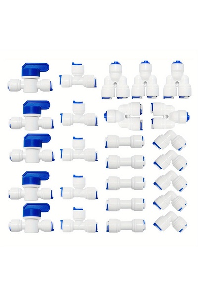 Choice 1/4" 25pcs 25pcs of1/4"outer diameter quick connect ball valve suit co...