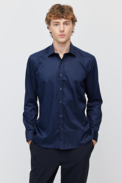 PAULMARK Men's Regular Fit Plain Shirt