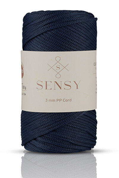 SENSY 3 Mm - 250 gr Polyester Makrome Ipi Lacivert 120 M Polyester Makrome Ip...