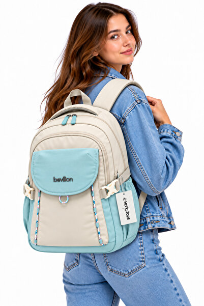 ms mixxstore Luxury Unisex Water-Resistant Fabric Daily Travel and Backpack /...