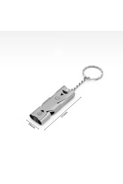 Choice Silver 150DB Double Tube High-frequency High Decibel Survival Whistle ...