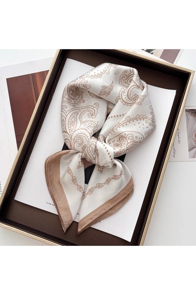 Choice 70x70CM FJ77-6-1 Luxury New Design Satin Print Scarf Women Scarves Ban...