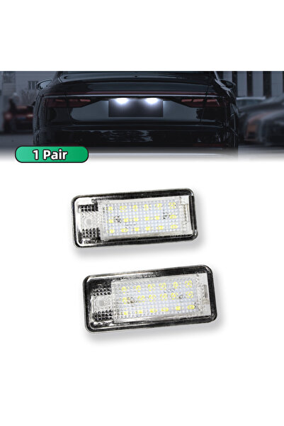 Choice زوج من قطعتين من مصابيح لوحة أرقام LED لسيارة Audi A3 A4 S4 RS4 B6 B7 ...