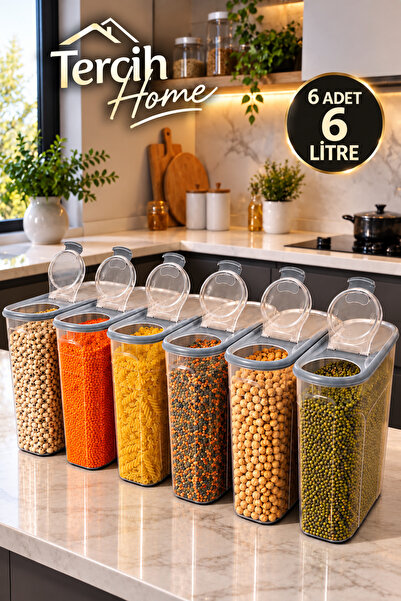 Tercih Home Food and Vegetable Storage Container 6 Pcs Set Luxury Stylish Box...