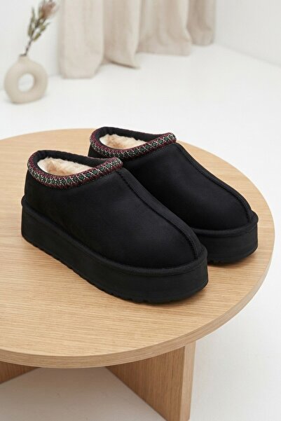 Zerenyus Foyk premium black suede ug style fur-lined boots