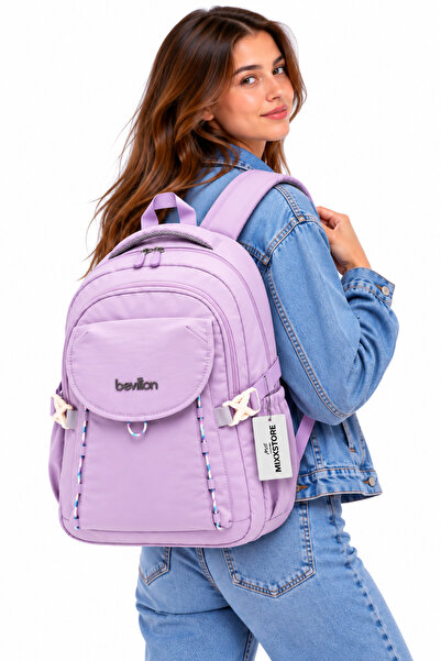 ms mixxstore Luxury Unisex Water-Resistant Fabric Daily Travel and Backpack /...