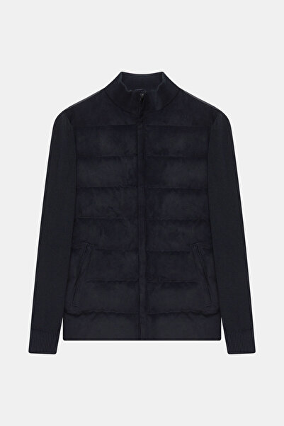 W Collection DİK YAKA FERMUARLI LACİVERT MONT