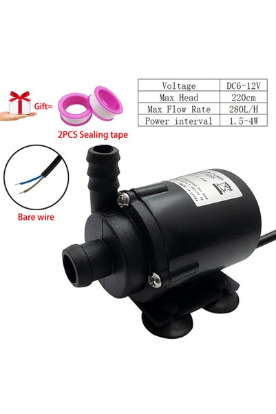 choice2 EU Bare wire DC4-6V/6-12V 280L/H Lift 220CM Mini Silent Brushless Mot...