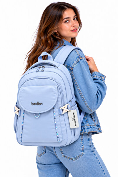 ms mixxstore Luxury Unisex Water-Resistant Fabric Daily Travel and Backpack /...