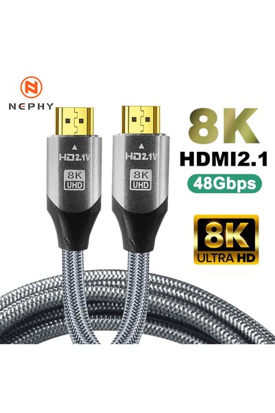 choice2 1.5m UHD 8K HDMI Cable 48Gbps High Speed HDMI 2.1 Cord 4K@120Hz 8K@60...