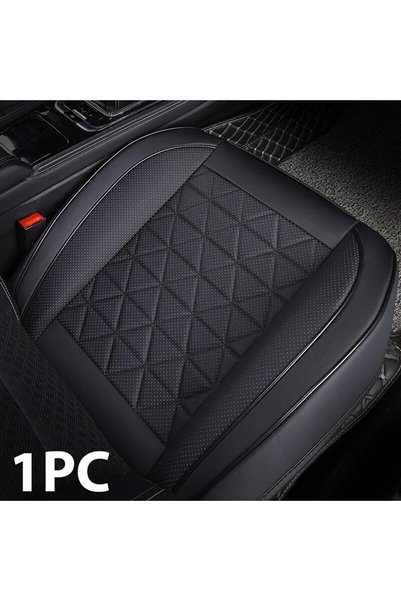 choice2 black 1pc New Front Car Seat Cover PU Leather Cars Seat Cushion Autom...