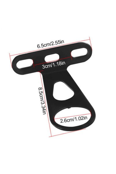 Choice Black Bicycle Basket Support Bracket Front Rear Lamp Support Accessory...
