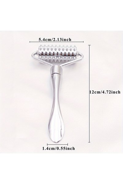 Choice Stainless Steel Stainless Steel Facial Massage Roller Gua Sha Tool Mas...