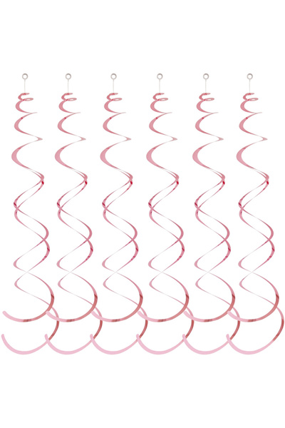 Choice7 Pink 6pcs/set Hanging Swirl Decorations Colorful Household DIY Party ...