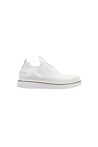 LP 1111 BEYAZ TRİKO- BEYAZ TABAN ERKEK SNEAKERS