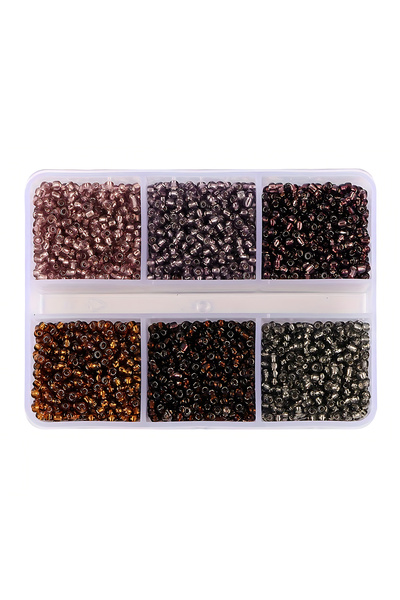 Choice10 12 720+pcs 6 Styles Glass Seed Beads 3mm, Glass Seed Beads Round Pon...