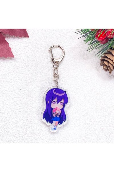 Choice 5 cm 4 1/4Pcs Game Figures Doki Doki Literature Club Keychain Accessor...