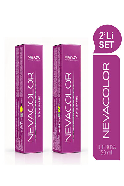 Nevacolor Premium 2'Lİ SET TÜP Kalıcı Krem Saç Boyası MIX 0.22 YOĞUN MOR (50m...