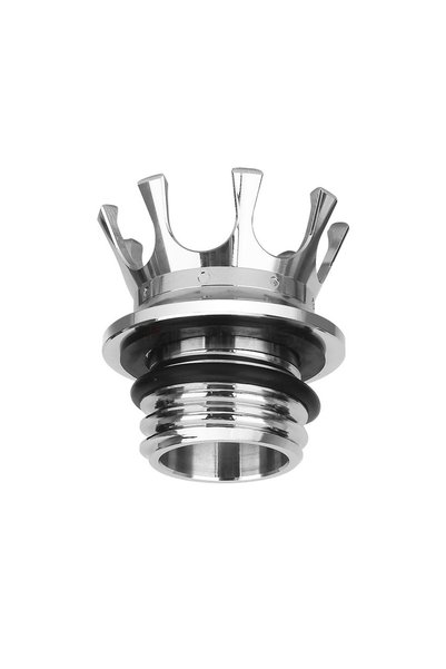 Choice Chrome Motorcycle Aluminum Fuel Tank Cover Right-hand Thread Reservoir...
