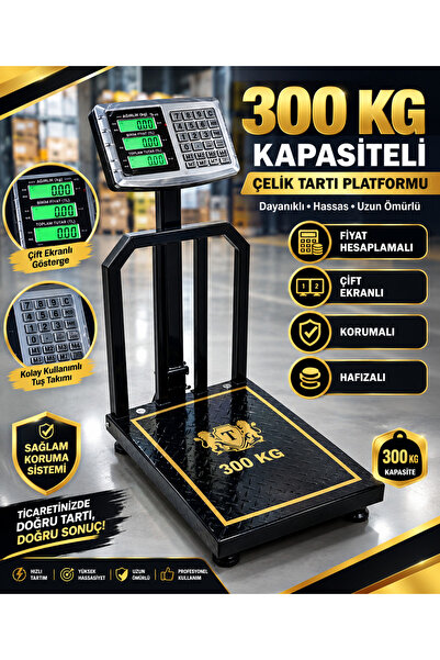 SUPER JVS 300 KG Elektronik Dijital Korumalı Terazi Korumalı Bariyerli Şarjlı...