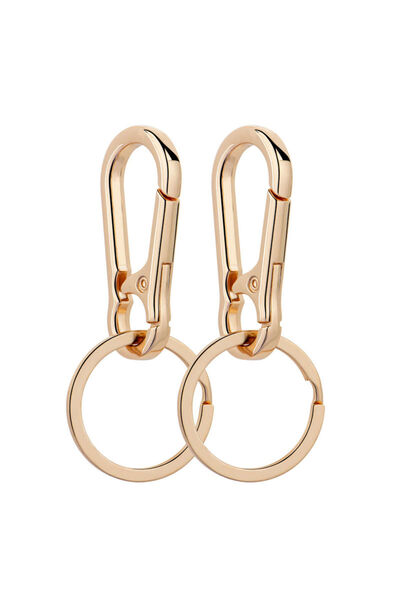 Choice Gold-2pcs 2-6PCS Carabiner Clip Keychain Metal Carabiner Shape Key Rin...