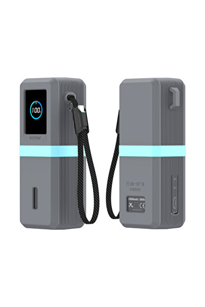 Choice1 Gray blue SIKAI 2.0 Version Silicone Case for Anker Zolo 165W (25000m...
