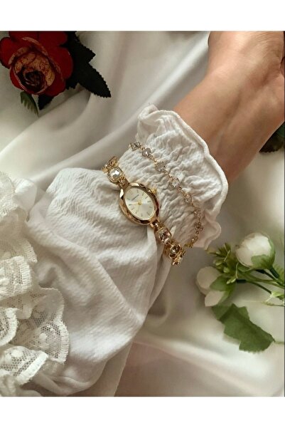 Choppers White Flower Stone Adjustable Cord Vintage Watch in Gift Box
