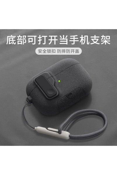 Choice For AirpodPro3 Black D 9292 2025 New For AirPods Pro 3 Phone Stand Cas...