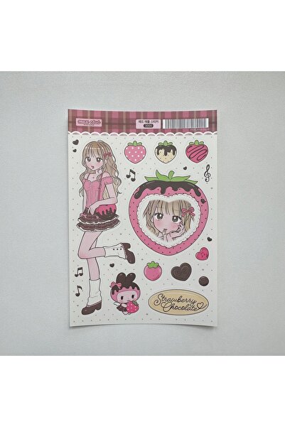 Choice 02 1/9PCS Korean Sweet Cool Girl Stickers Cute Cartoon Anime Girl Stic...