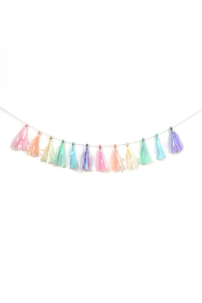 Choice 1set paper Garland 12/24pcs Rainbow Color Tissue Paper Tassel Garland ...