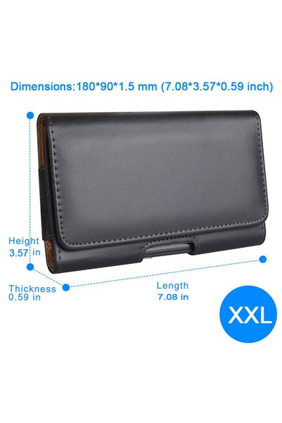 Choice حافظة هاتف محمول بمشبك حزام مقاس XXL 4.0 - 7.2 بوصة لهواتف آيفون 18 و1...