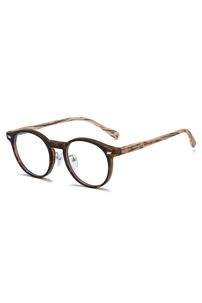 choice2 tortoseshell transparent lenses KAMMPT Vintage Round Glasses Fashion ...