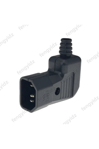 Choice كوع ذكر أسود IEC320 C13 C14 سلك الطاقة الأسلاك قابس الطاقة تجميع موصل ...